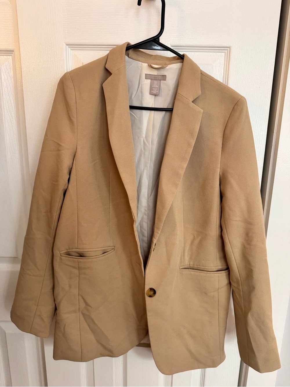 Classic Tan Double Button Blazer -